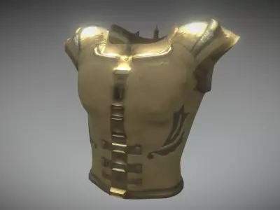 Gold Armor 3D model