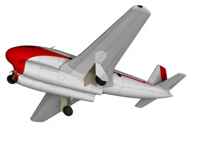 Fokker F26 3D model