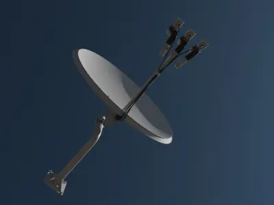Home Satellite Dish 3D model 3D model