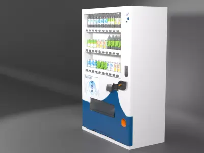 Japanese Vending Machine Low-poly 3D model purchase