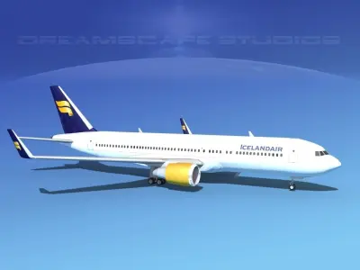 Boeing 767-300 Iceland Air 3D model
