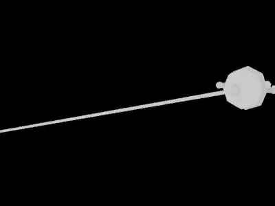 Bell rapier Low-poly 3D model