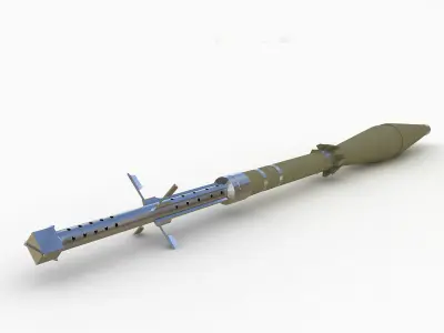 Bazooka missile 3D model
