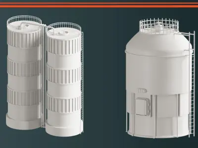 Industrial Tanks VOL-01 3D model