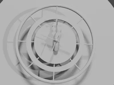 Helicopter with helipad  Low-poly 3D model