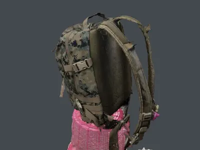 USMC ILBE Assault Pack 3D scan 3D model