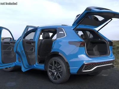  Modern Blue Crossover SUV 