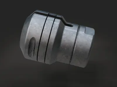 muzzle brake front station 3D model