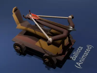 Siege Weapons Asset Pack Low-poly 3D model