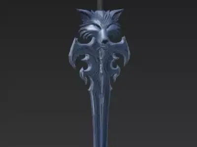 Wolf Sword Fantasy Collection - Stylized 3D Weapons 3D model