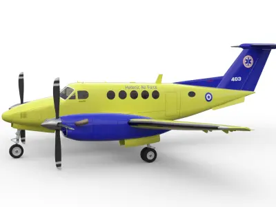 Beechcraft Hellenic Air Force Livery 3D model
