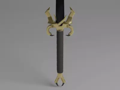 Dragon Sword 3D model buy