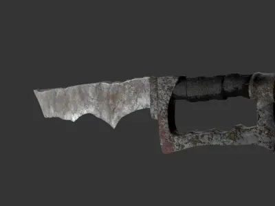Orc Sword Low-poly 3D model