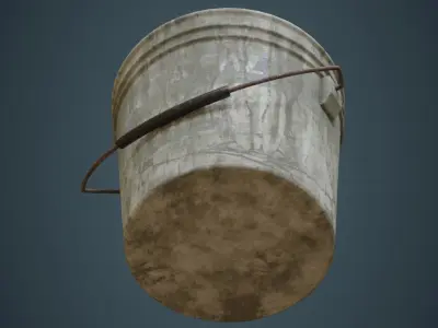 Paint Can 1B Low-poly 3D model