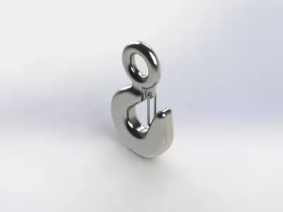 Gancho com Olhal Hook wth Eye 3D model