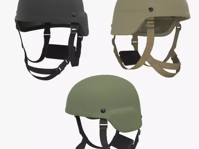 Kevlar Helmet Collection 3D Model Pack