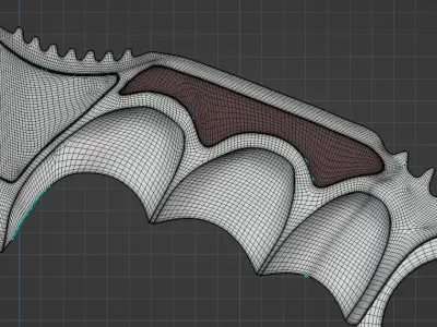 Karambit Fade Combat Knife 3D model