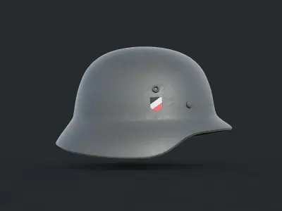 WW2 German helmet - Stahlhelm 3D model
