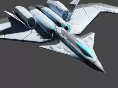 fighter plane  Free low-poly 3D model