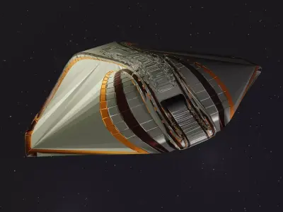 Spaceship 002 3D model