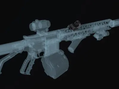 Leupold DeltaPoint Red dot sight 45 Degree Angled Low-poly 3D model