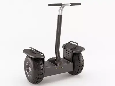 Off-road self-balancing scooter 3D model