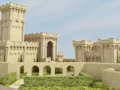Medieval Castle  3D model purchase