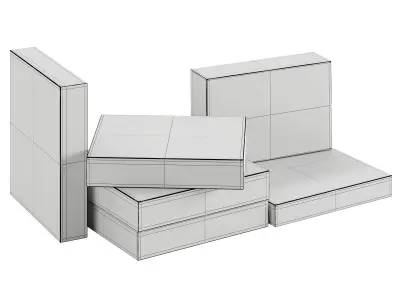 Board Games Pack 3D model