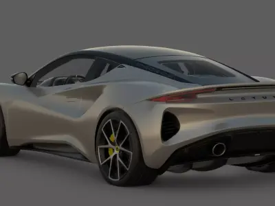 2022 Lotus Emira V6 3D Model The Final Lotus Combustion Soul Low-poly 3D model