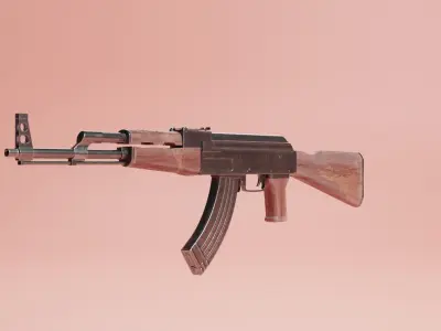 AK-47 Model ak rifle Free 3D model