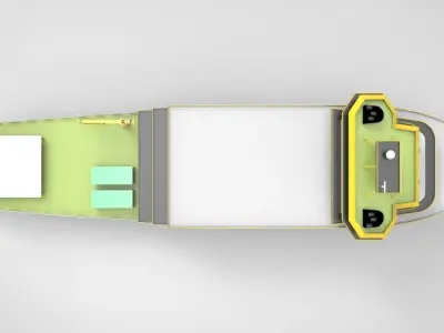 Supply Ship  Low-poly 3D model