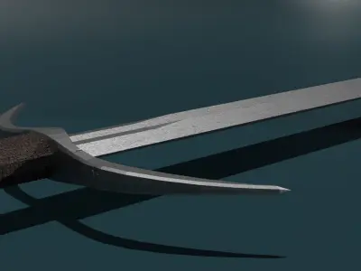 game ready low poly sword Free low-poly 3D model buy