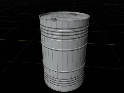 Stylized lowPoly Industrial Debris Pack Game-Ready 3D Assets PBR Low-poly 3D model