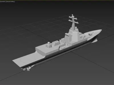Naval Ship 3D print model