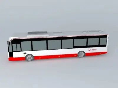 VDL Berkhof - Ambassador 200 / Veolia Livery Free 3D model