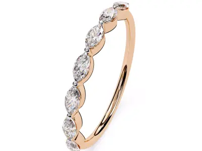 Vintage Antique Diamond Ring 3D Model 3D print model