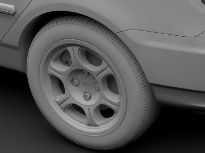 BYD F3 2016 wheel 3D model