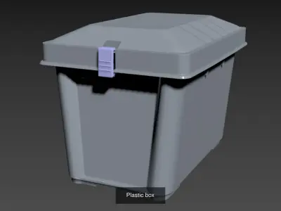 Plastic box 3D Model Pack