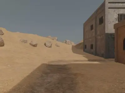 Deserted Coastal Settlement 3D model