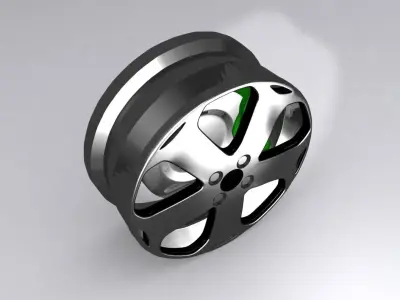 Sports car RIM 3d Model Low-poly 3D model
