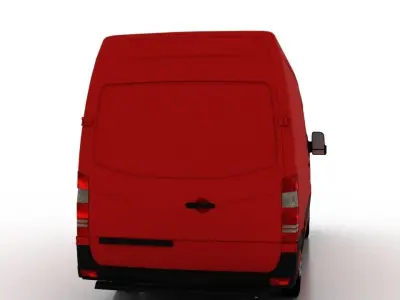 Mercedes Benz Sprinter L2H2 2009 Cargo UK 3D model