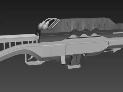 Assault UAR Rifle Custom 3D model