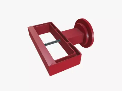 Lockout device Low-poly 3D model