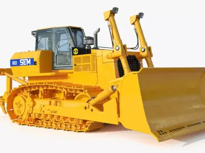  SEM 822 Track Tractor Specs 3D model