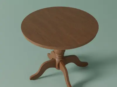 Wooden Table 3D model
