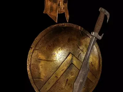Spartans armor Low-poly 3D model