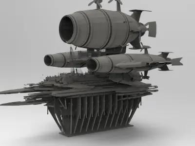 Cathedral Airship 1 3D model