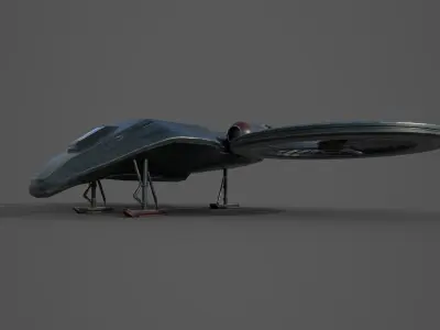 Cobra aircraft - PBR - lowpoly Low-poly 3D model