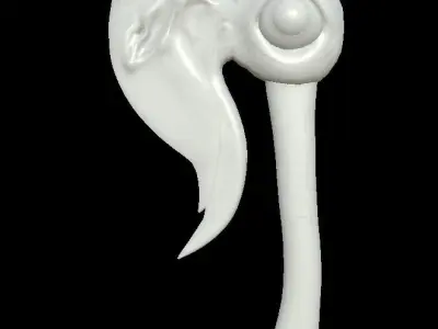 HIE Axe D180301 Low-poly 3D model