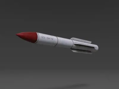 SAM SITE Missile Launcher Anti Air Defence Low-poly 3D model